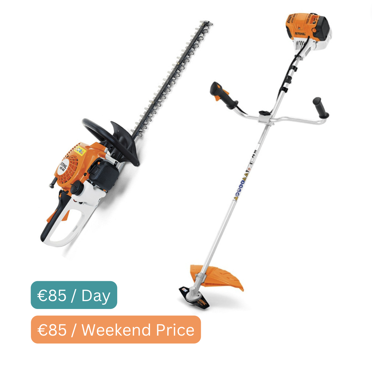 Hedge Trimmer & Weed Eater - Hire Bundle